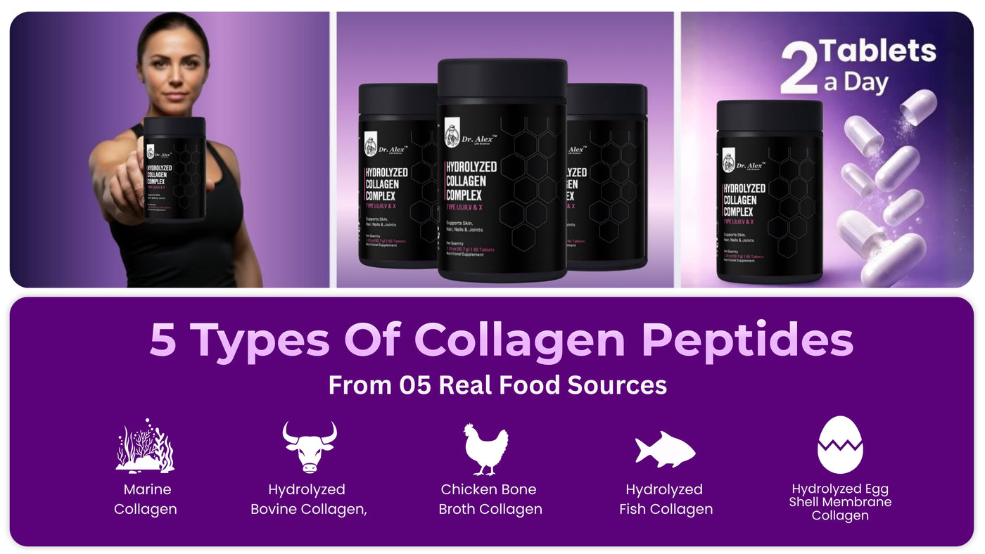 Hydrolyzed Collagen Complex |  90 Tablets | Nutritional Supplement
